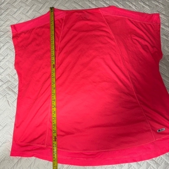 RBX Performance Activewear Athletic Gym Pink Short Sleeved Polyester Shirt Top - Picture 4 of 10